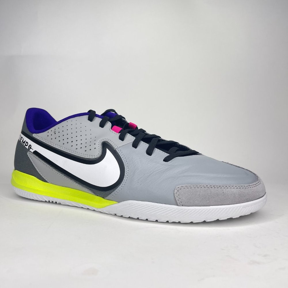 Nike Tiempo Legend 9 Academy IC Grey Indoor Soccer Shoes DA1190-017 used